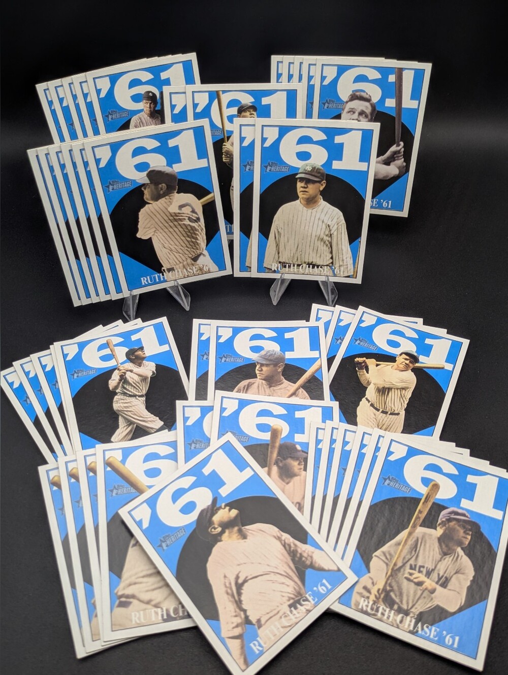 2010 Topps Heritage Ruth Chase '61 Near Complete Insert Set Builder Lot of 43